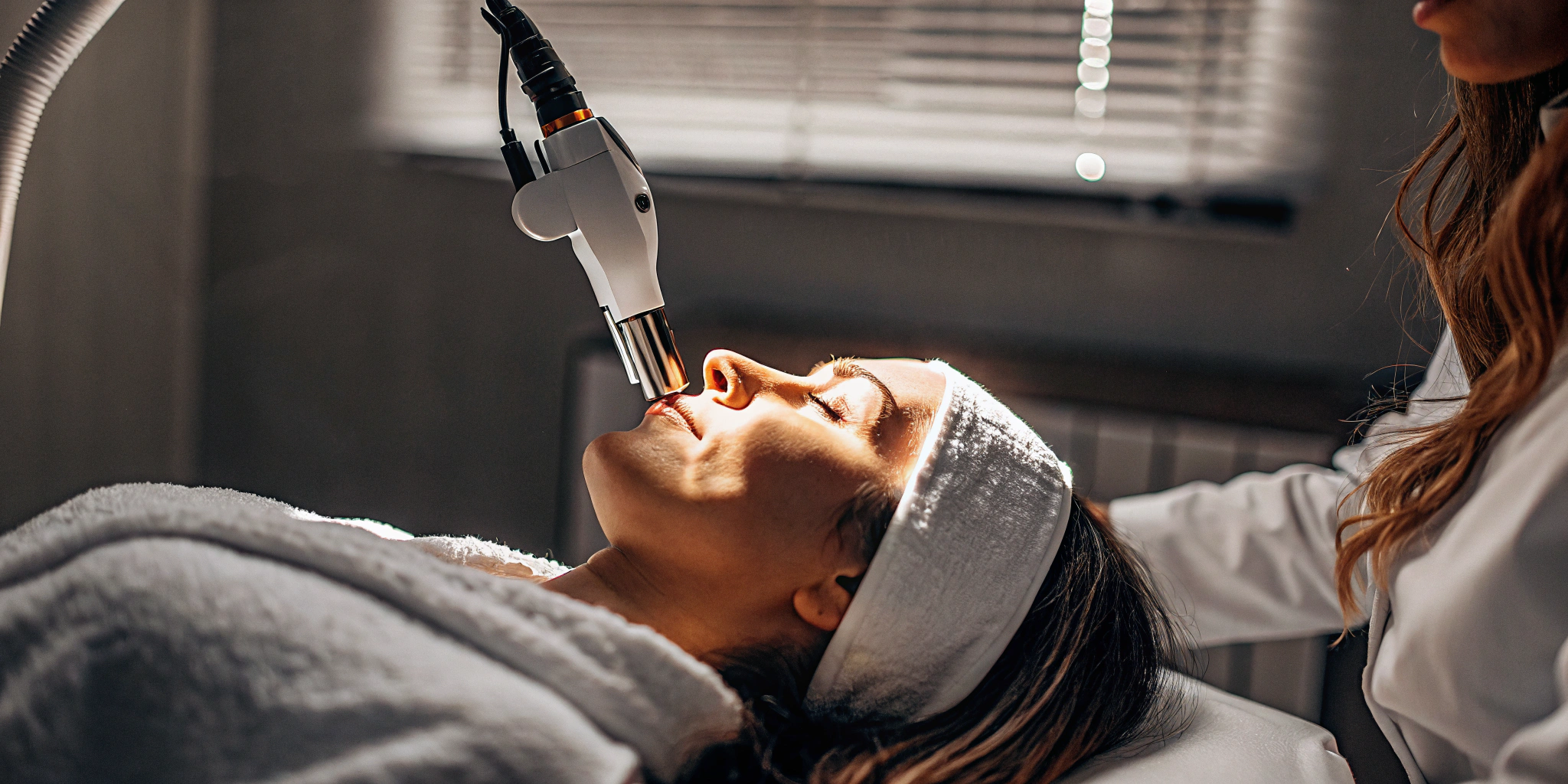 Laser hair removal for facial hair.