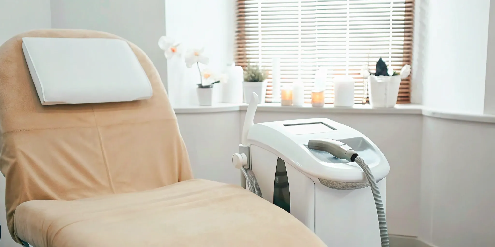 Laser tattoo removal equipment in a Dallas clinic.
