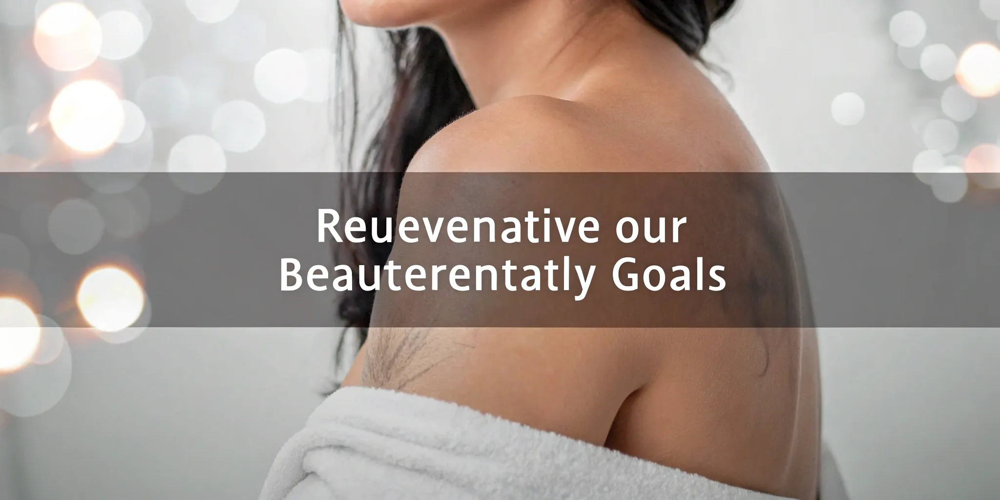 Laser tattoo removal on a woman's shoulder.