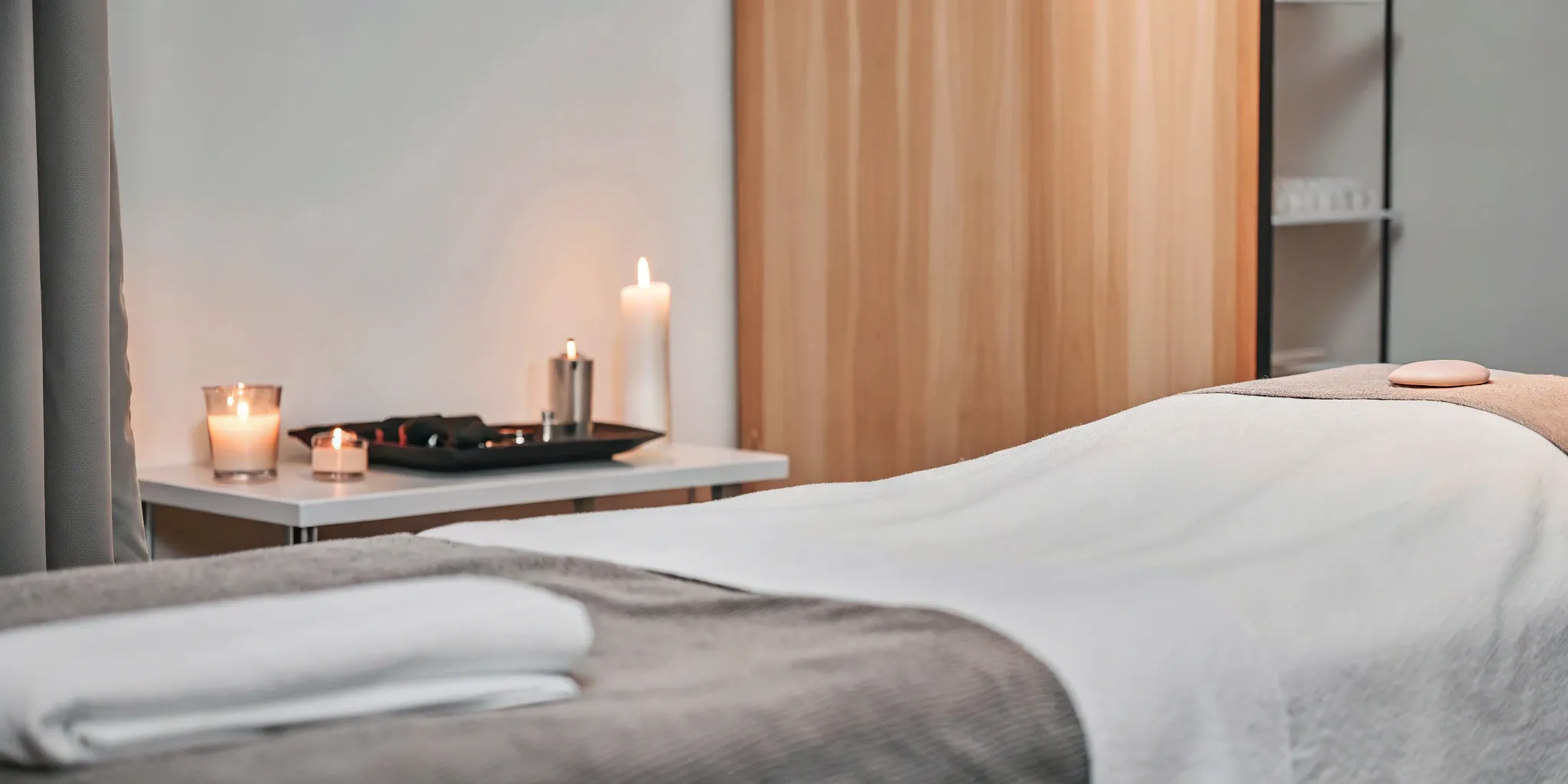 Professional treatment room set up for a collagen induction therapy session.