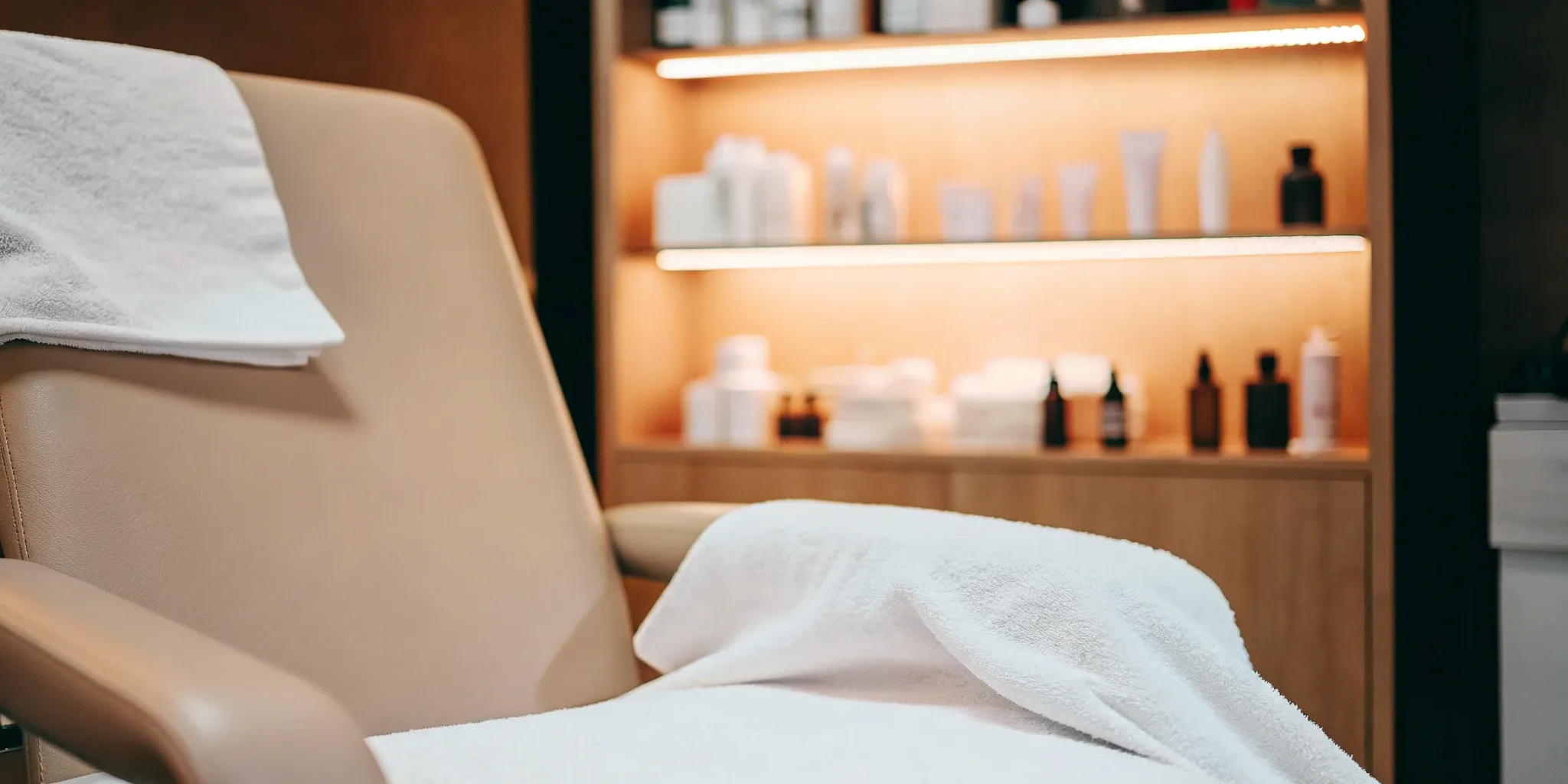 A professional Dallas medspa room set up for a HydraFacial treatment.