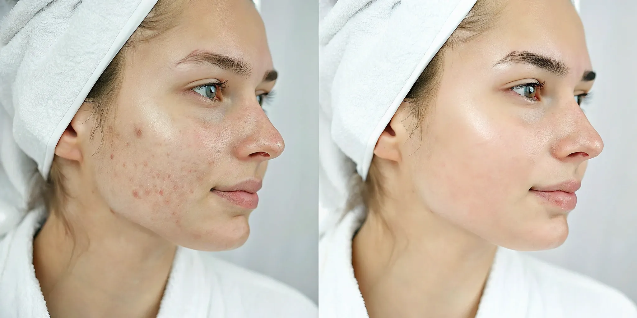 Photofacial before and after results with clearer skin, reduced redness, and fewer sun spots.