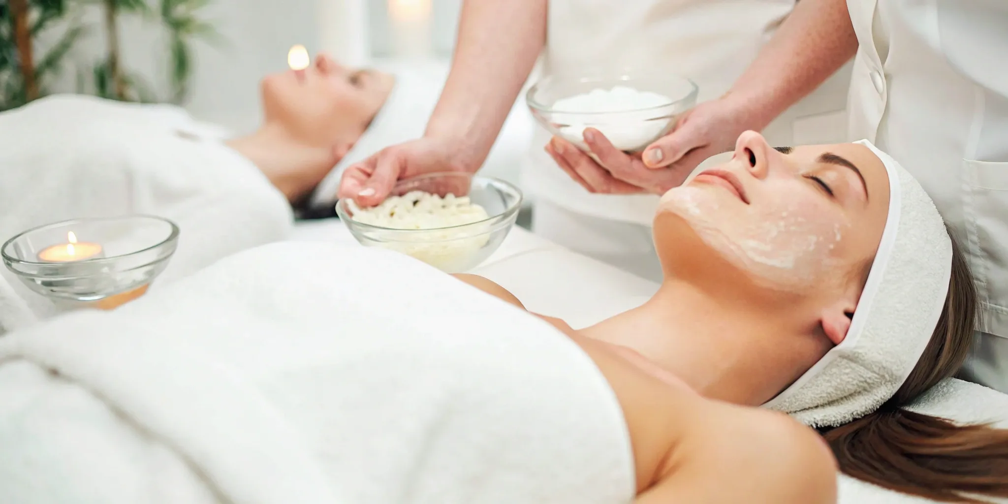 Woman receiving a professional VI Peel in Dallas for clearer and smoother skin.