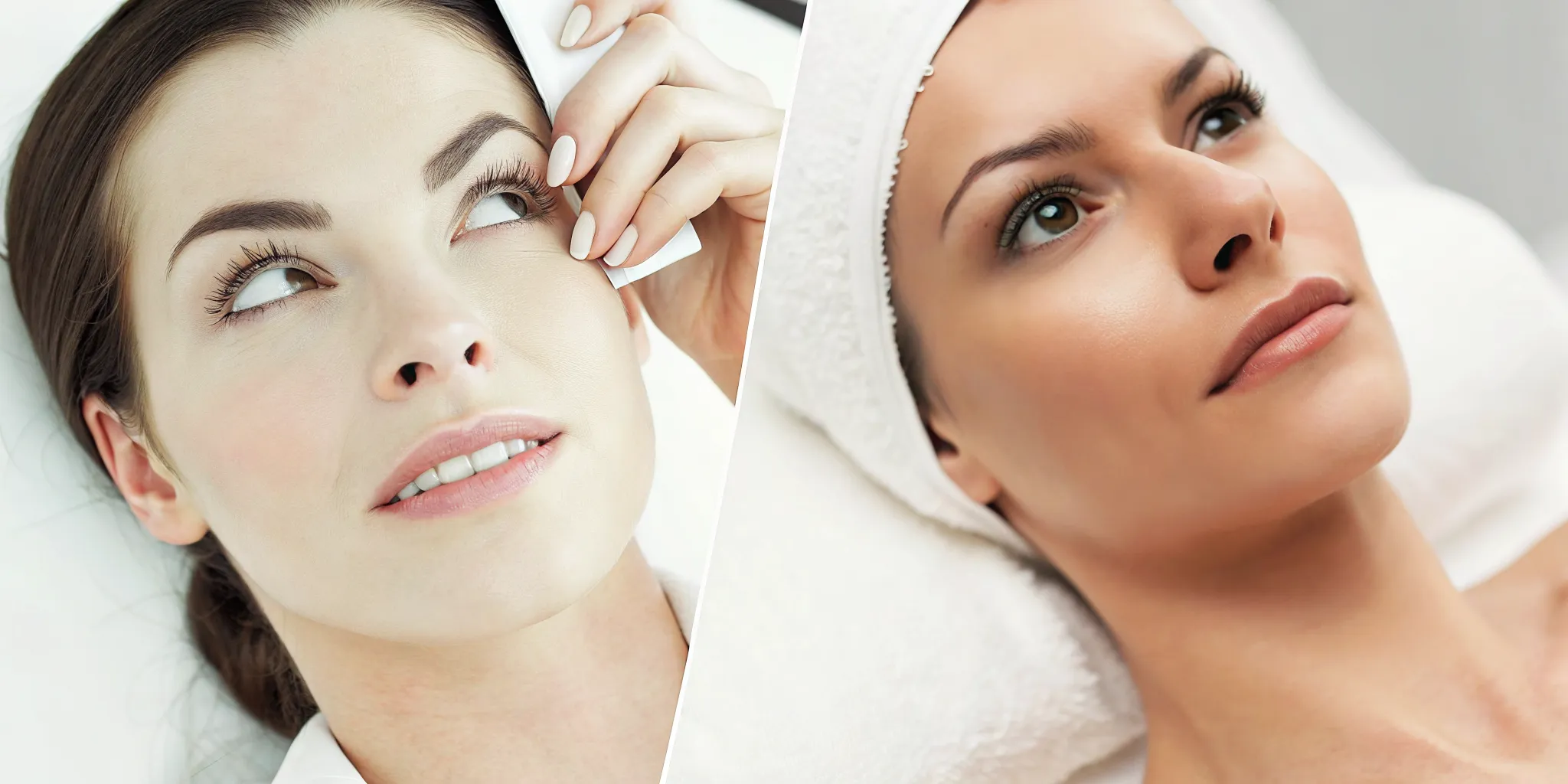 Two women receiving facial treatments to decide between a VI Peel vs a Jessner Peel.