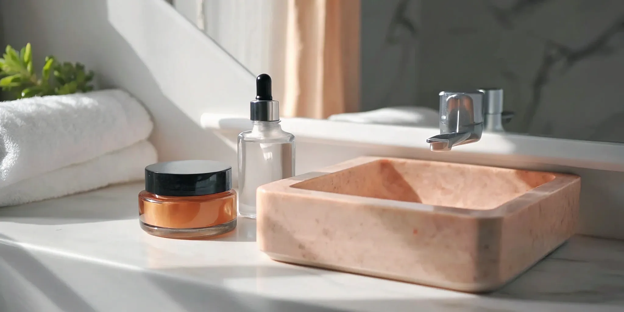 Serum and moisturizer for oily skincare.