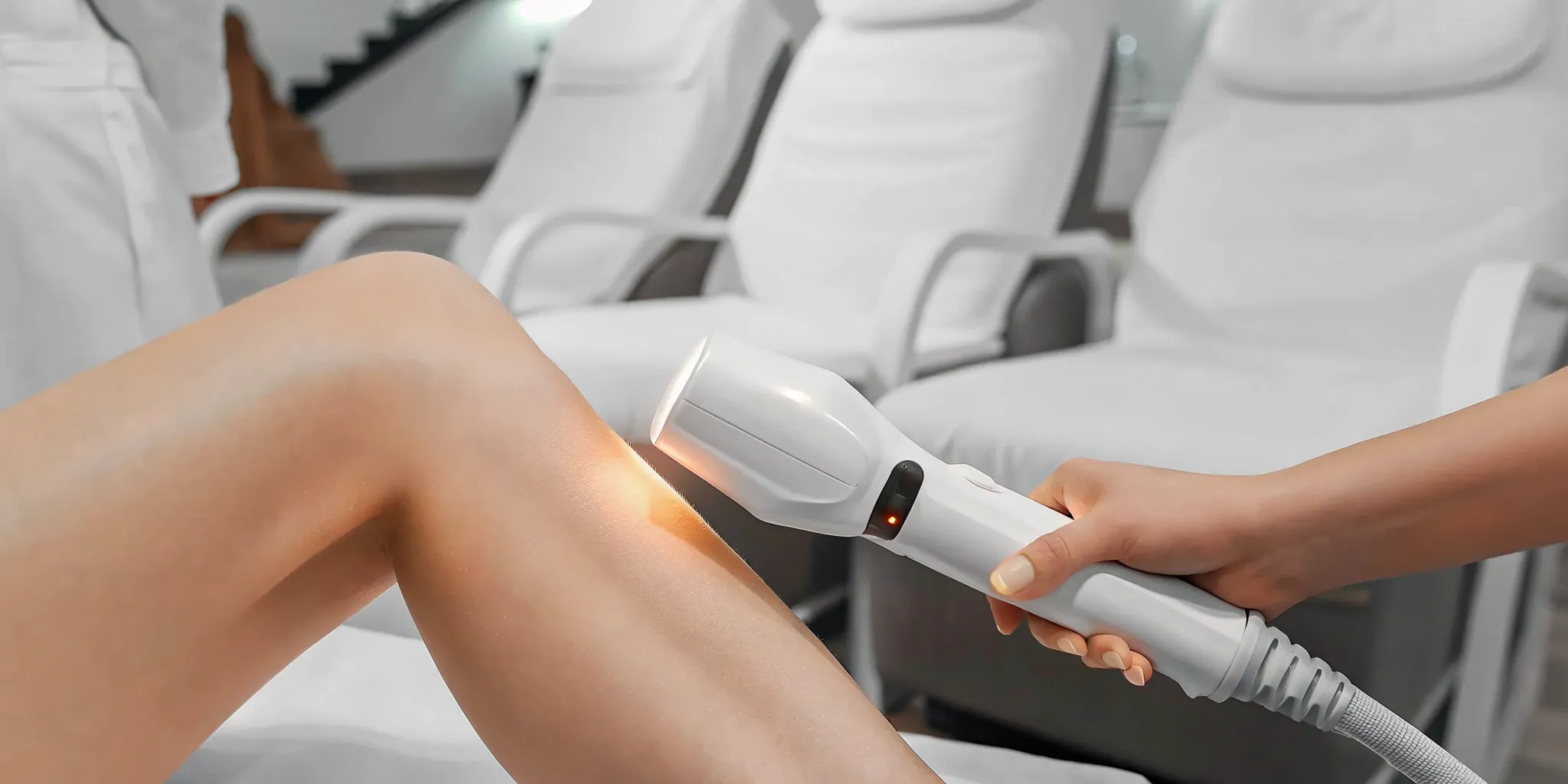 eMatrix laser treatment for skin rejuvenation.