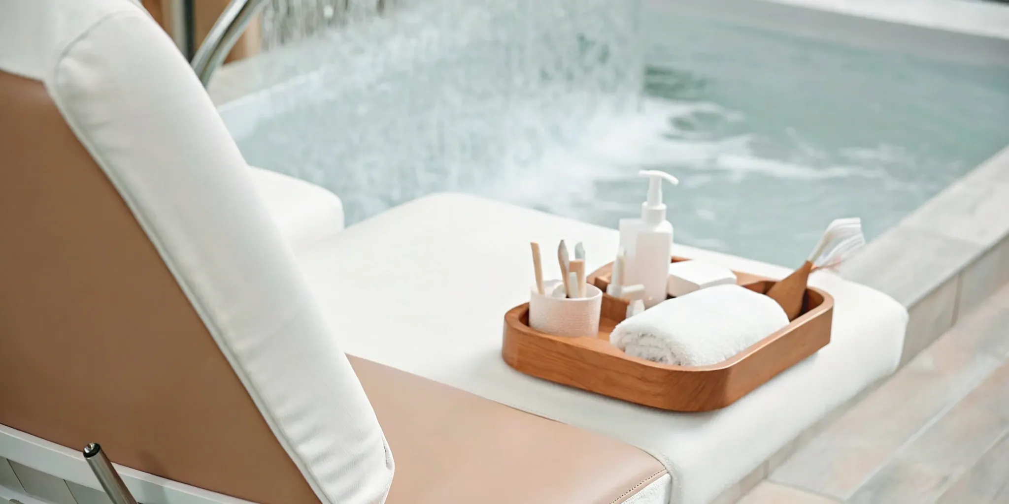 HydraFacial spa treatment setup in Plano.