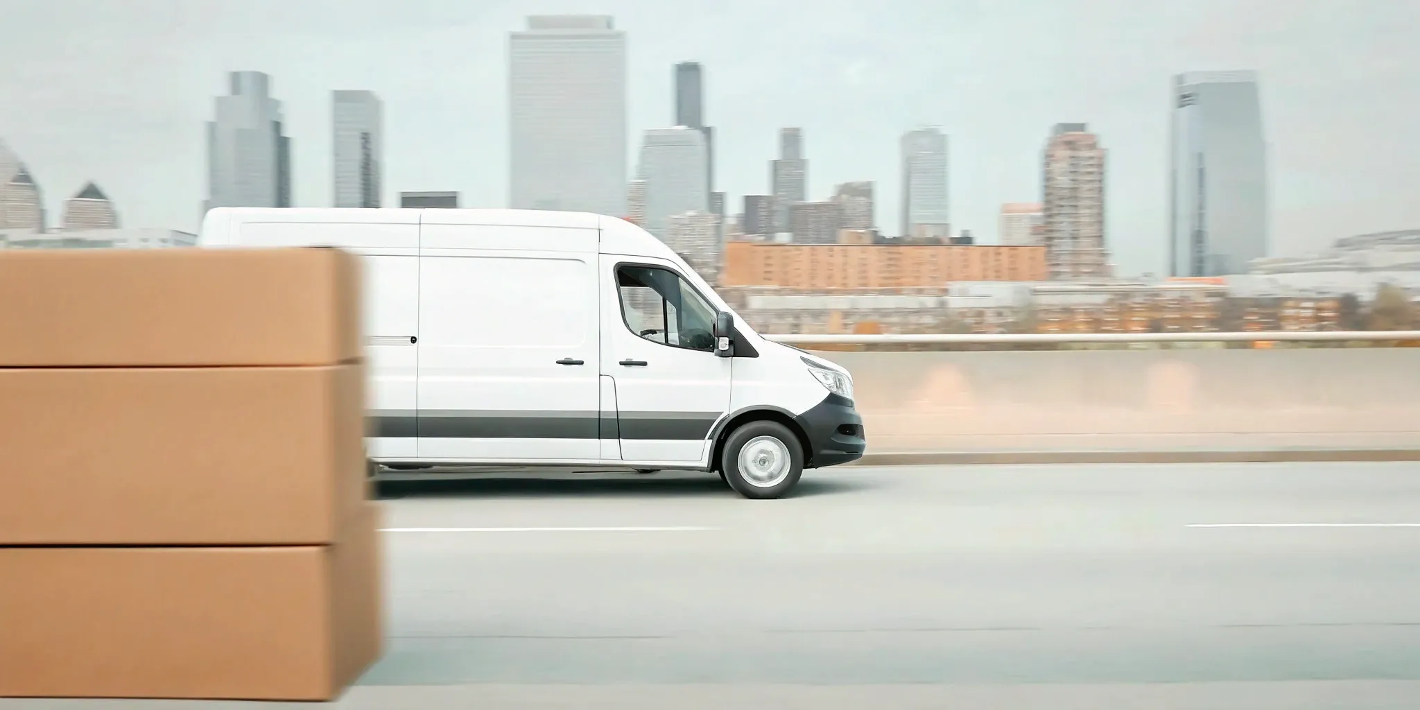 MedSpeed delivery van in Dallas.