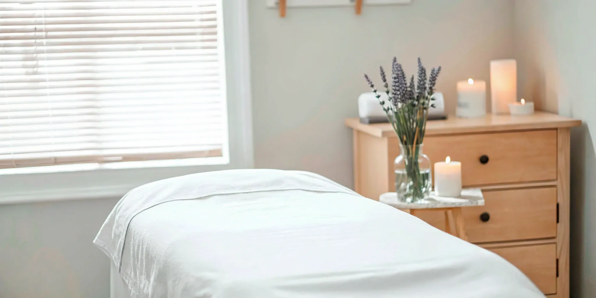 Serene spa setting for non-invasive cosmetic procedures.