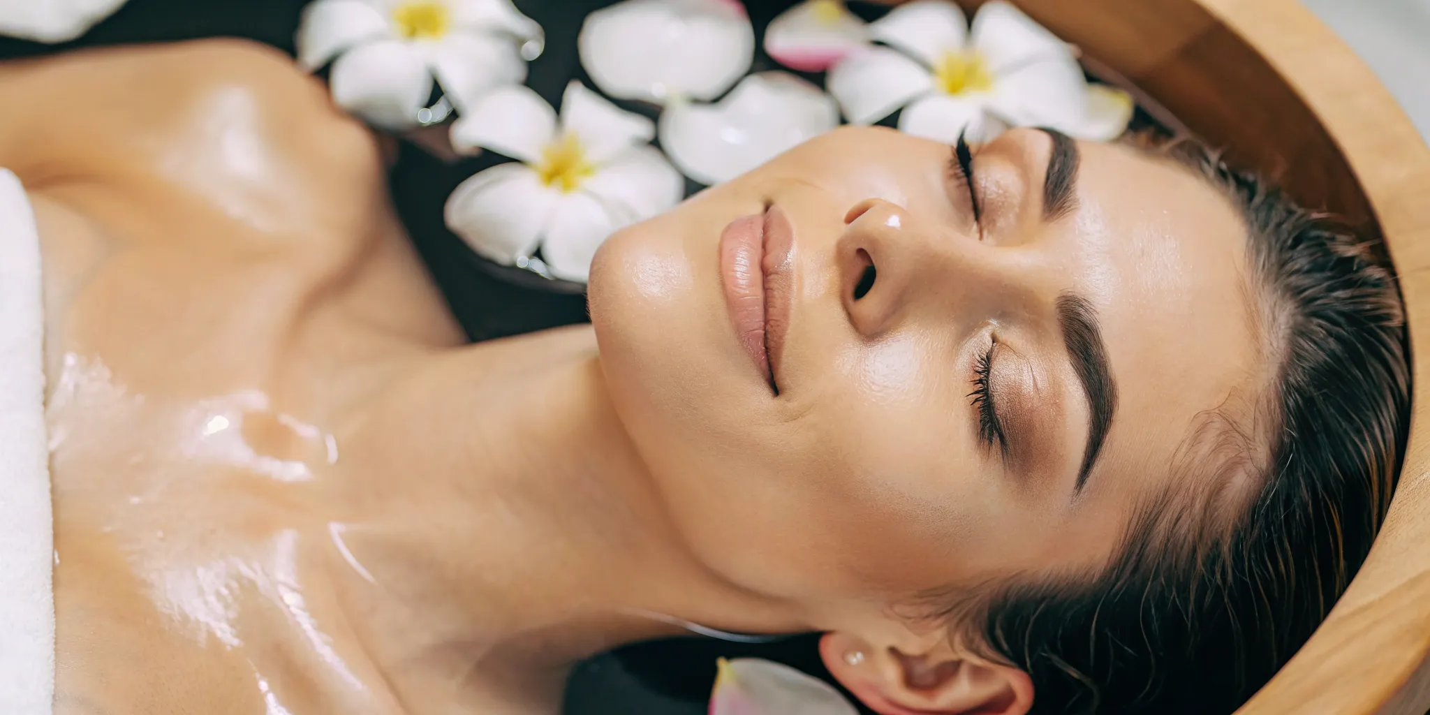 Woman with glowing, rejuvenated skin.