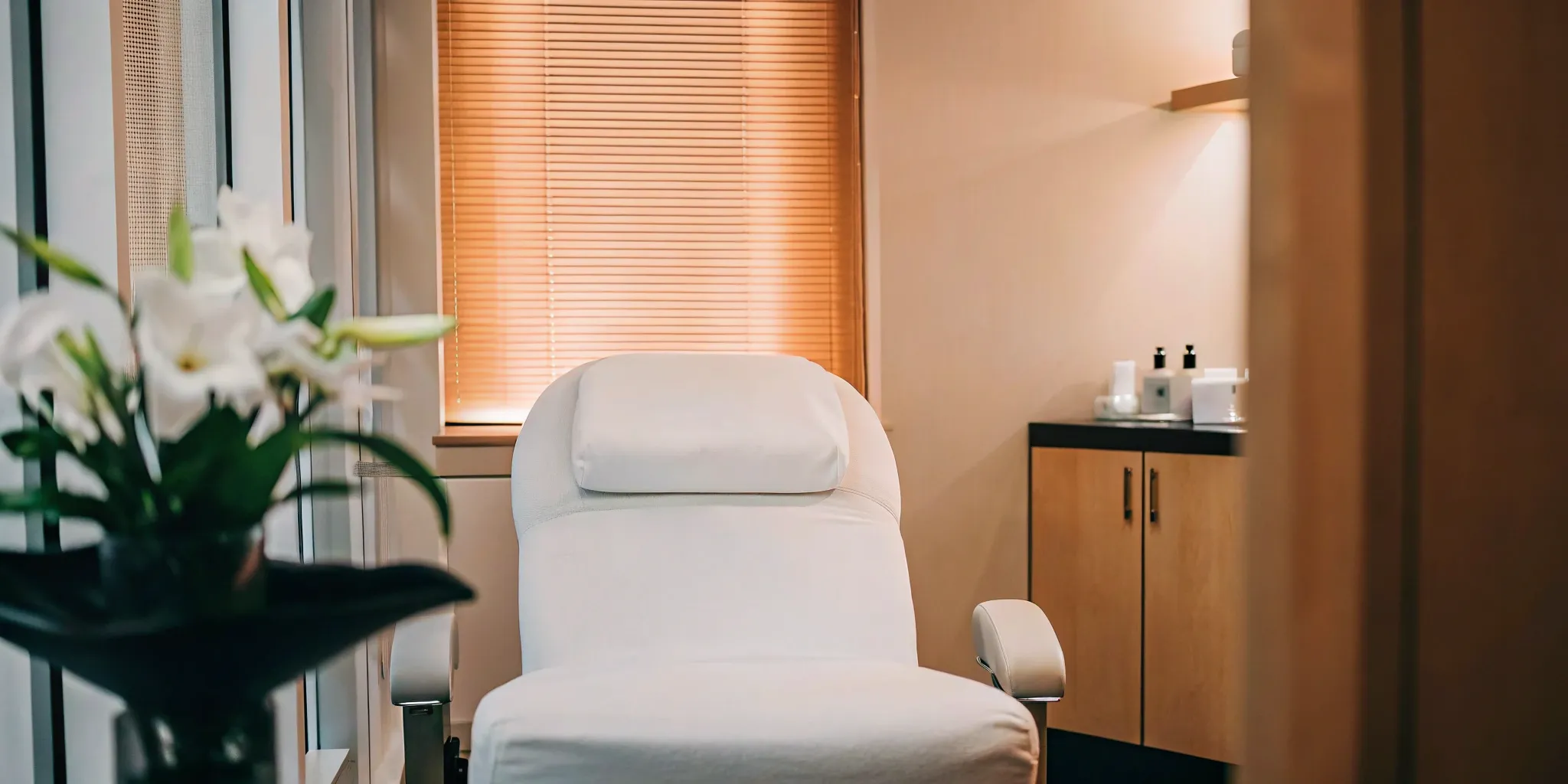 Calm Botox clinic room in Richardson.