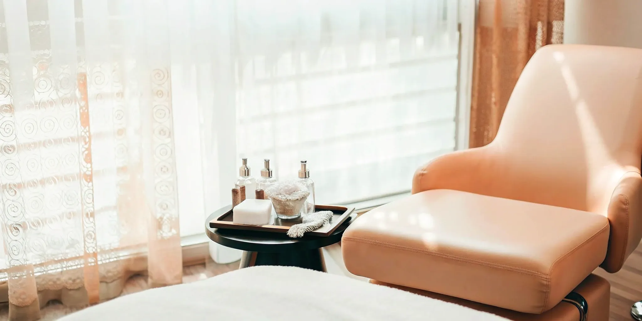 Dallas HydraFacial spa treatment setup.