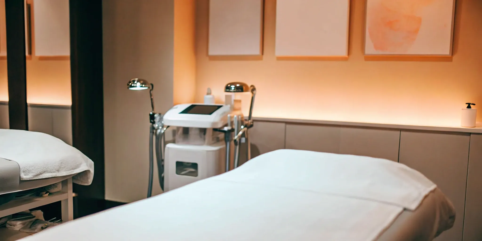 Tattoo removal equipment in clinic.