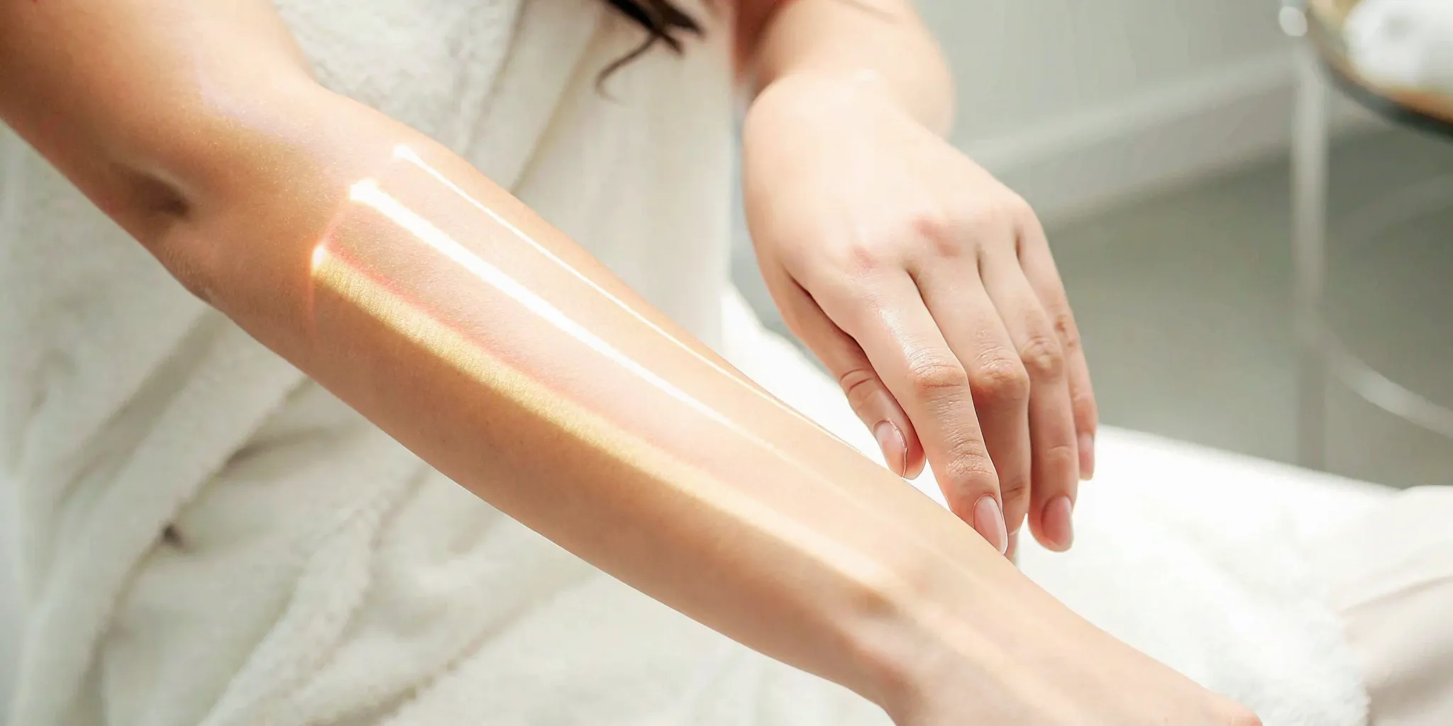 Laser tattoo removal on skin.