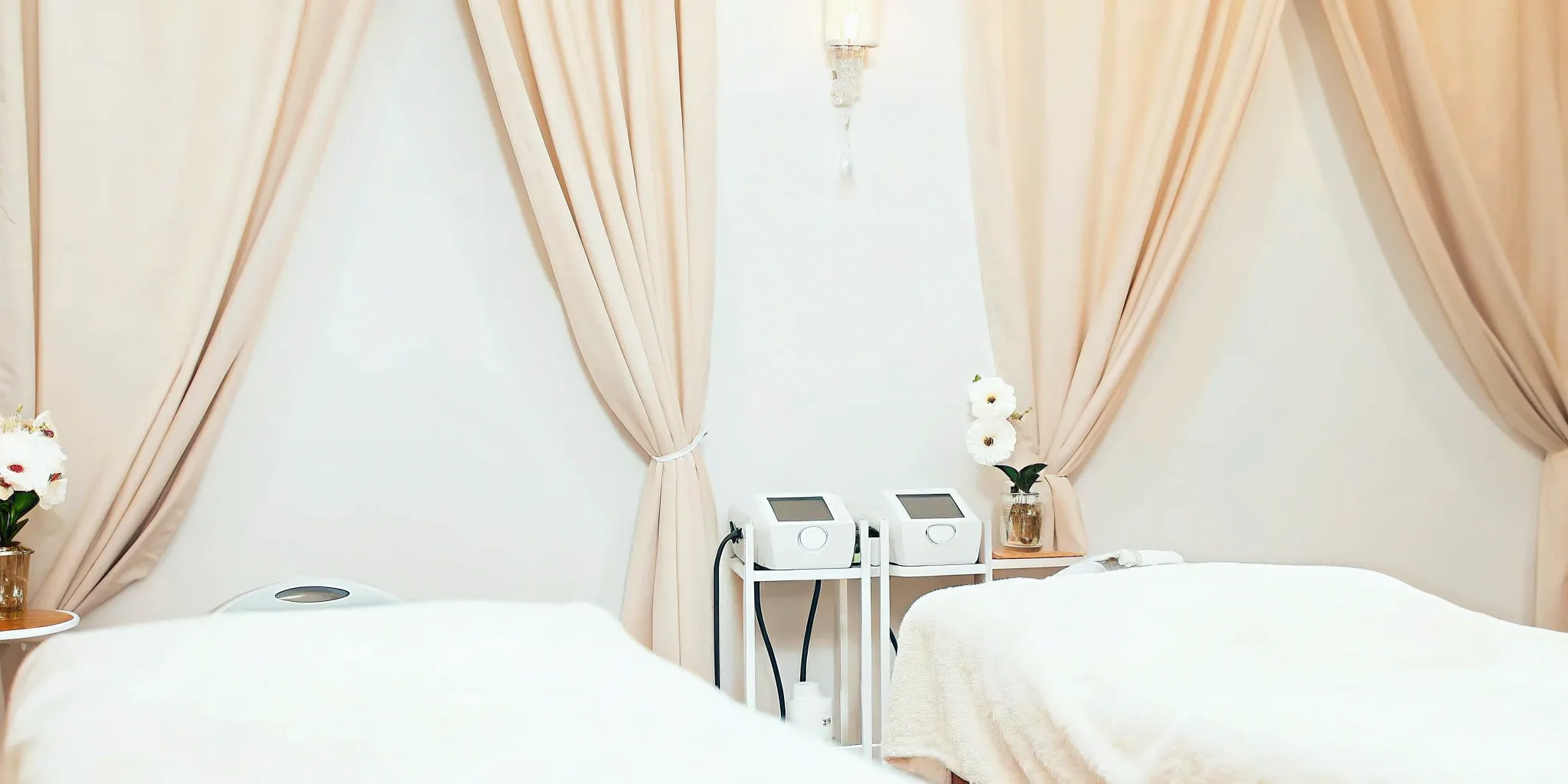 Clean, modern medspa treatment room in Richardson.