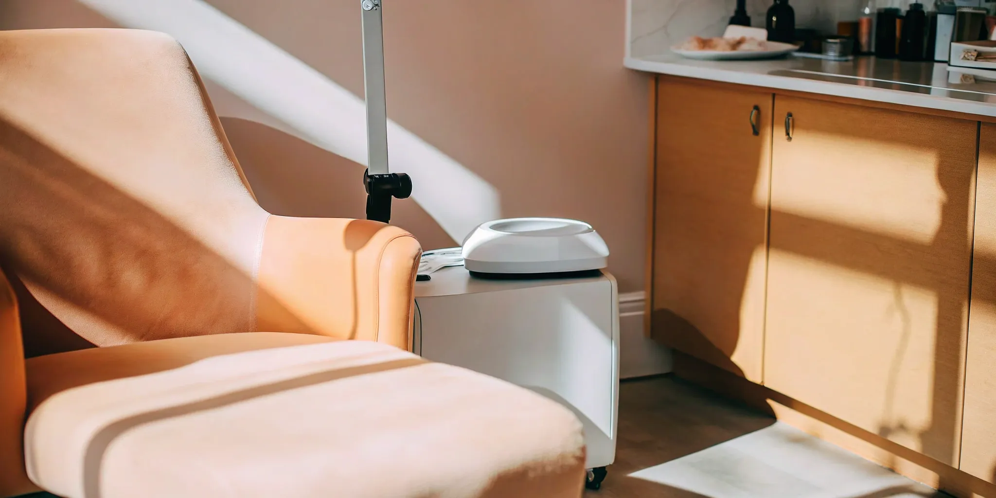 Body contouring treatment room in Coppell, TX.