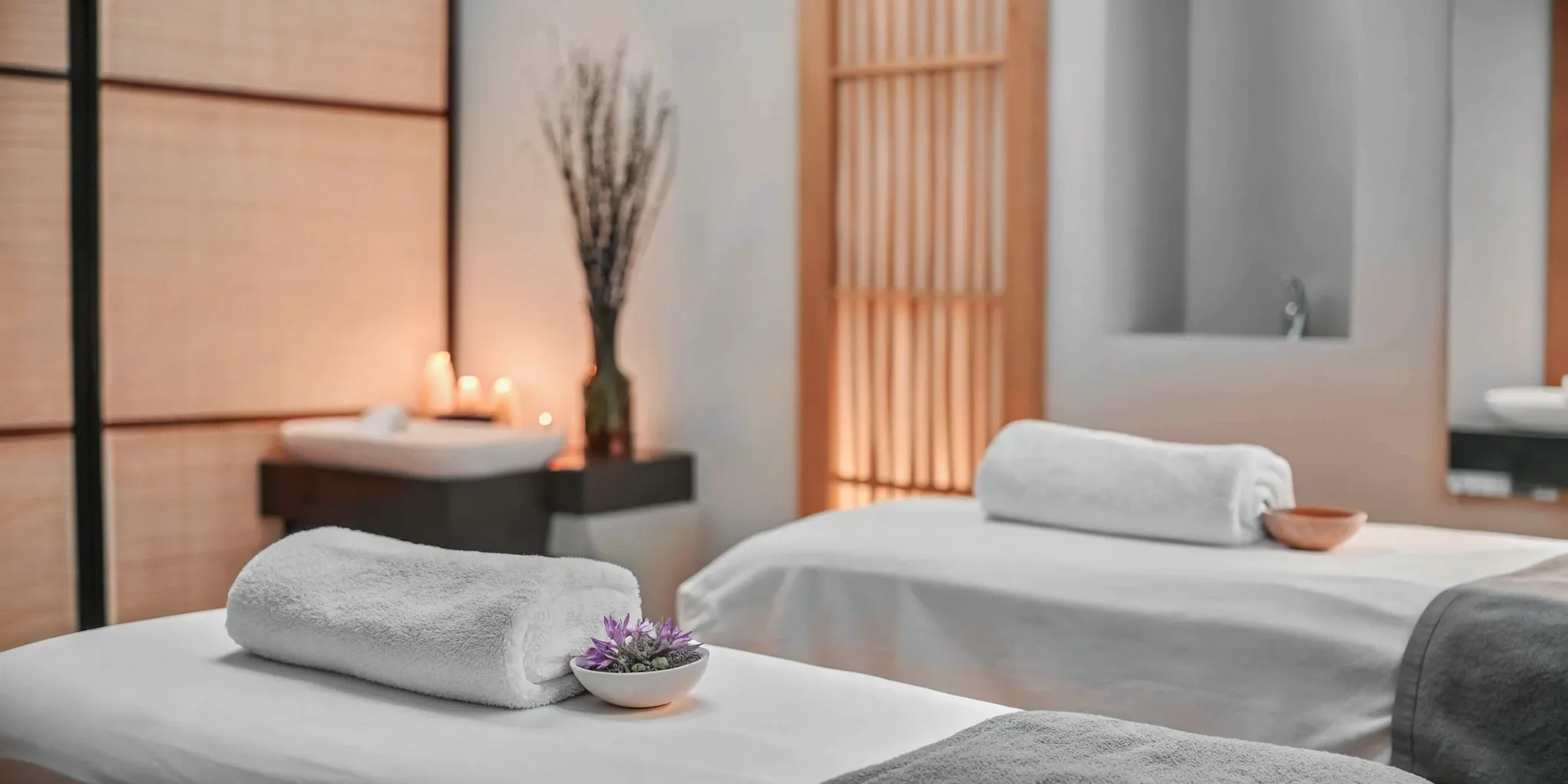 Spa room ready for body contouring treatment.