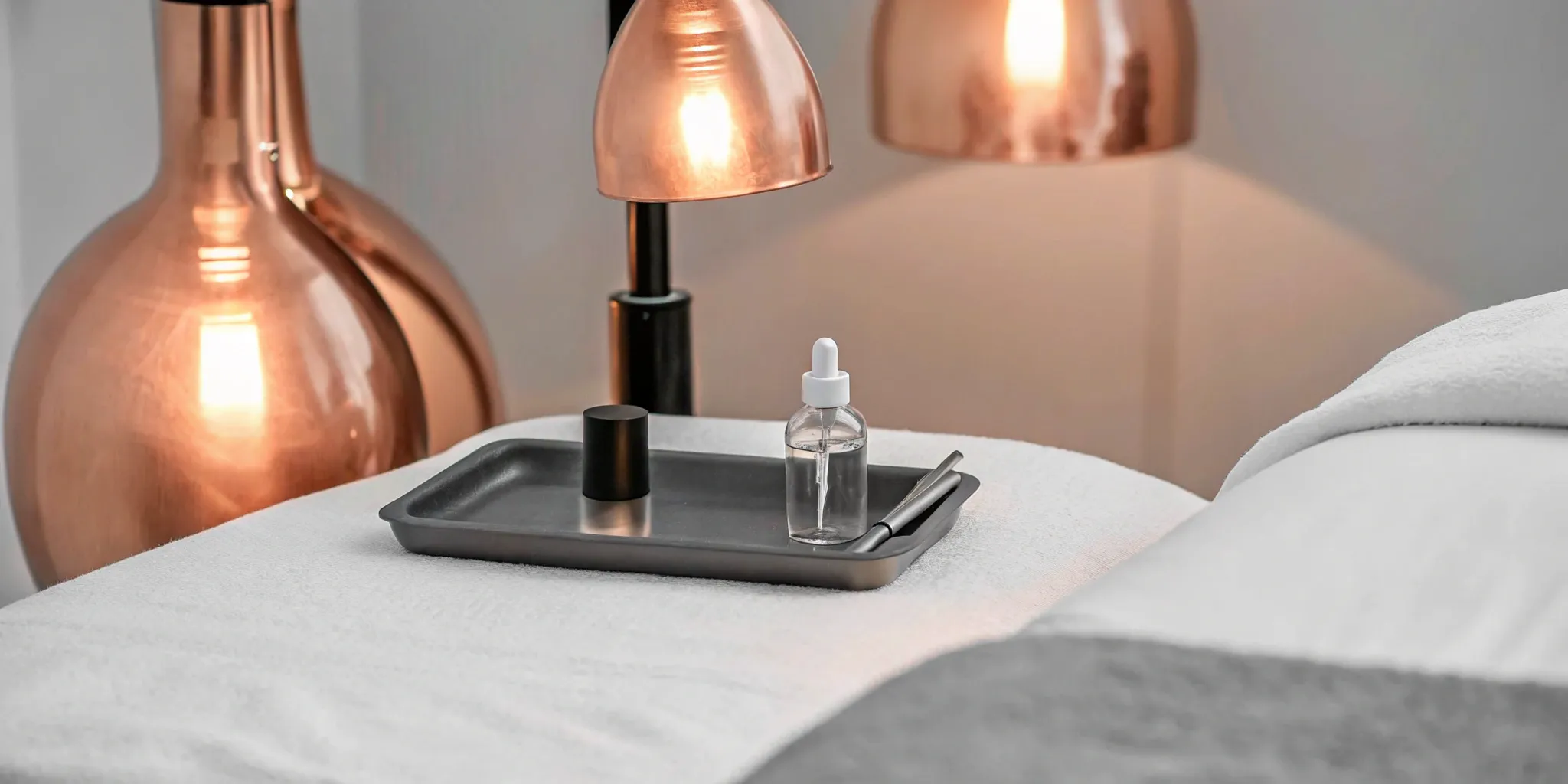 Tray with tools and serum for a PRP microneedling treatment near me.