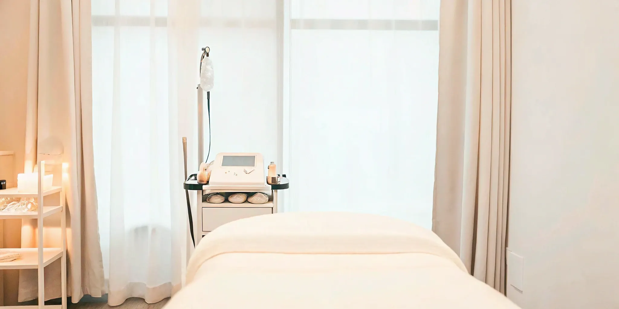 Advanced equipment for body contouring in a modern Plano treatment room.
