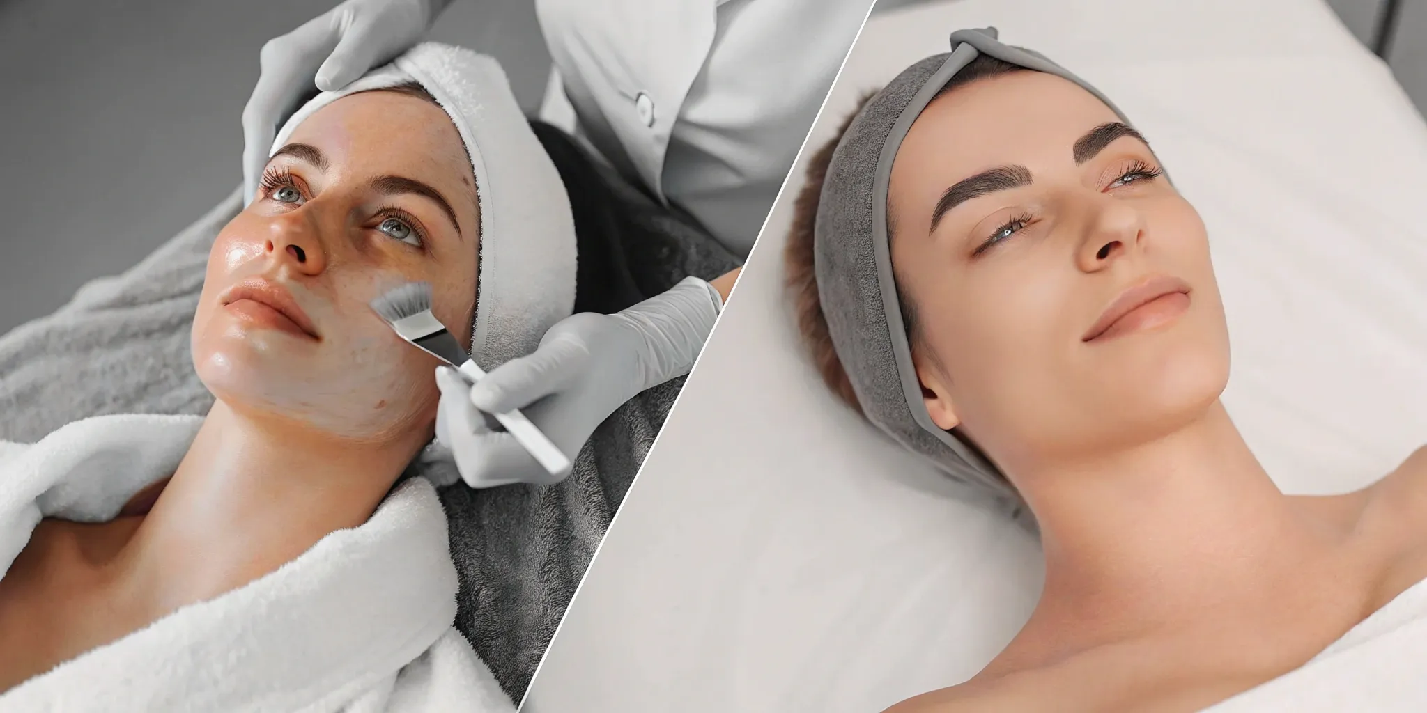 A woman getting a professional chemical peel, part of the VI peel vs TCA peel comparison.
