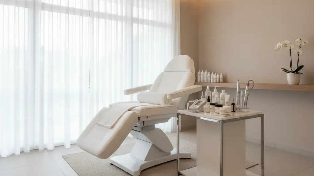 HydraFacial microneedling and chemical peel treatment comparison at a medical spa