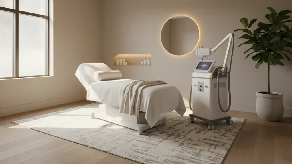 Laser Hair Removal in Dallas - Candela laser treatment room