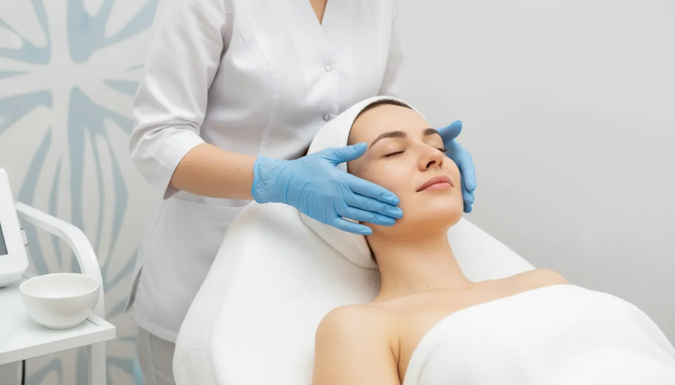 Professional acne treatment med spa facial care