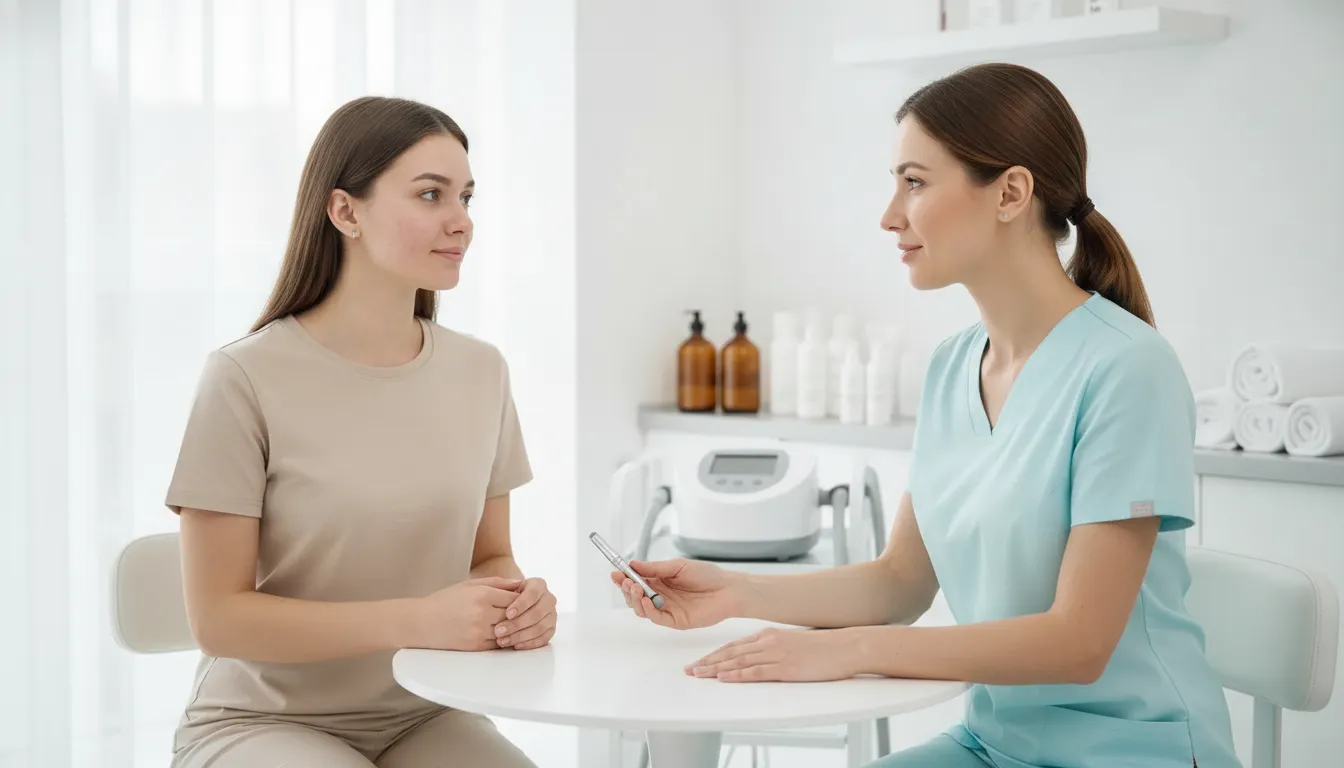 Acne treatment med spa consultation for breakout-prone skin