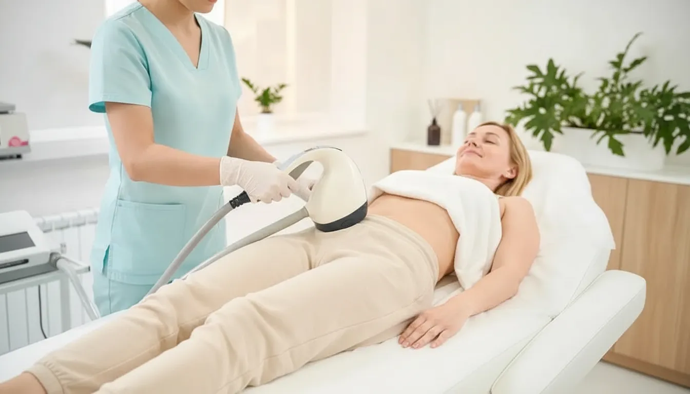 Post pregnancy body treatments for non-surgical abdominal contouring