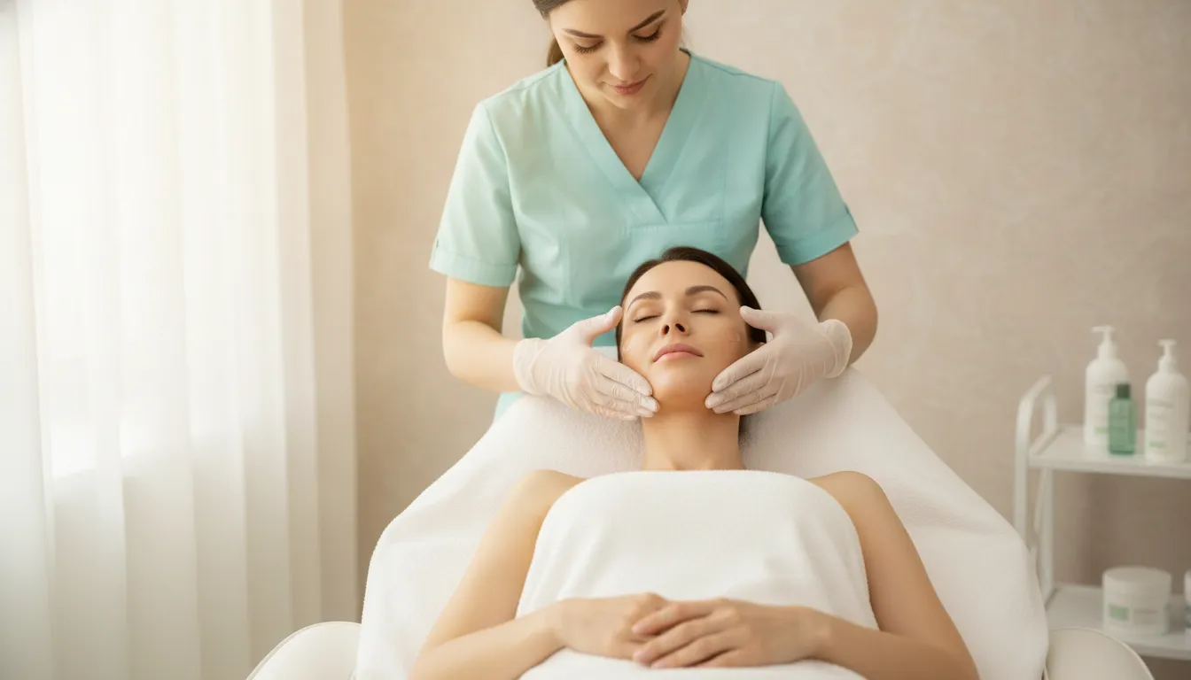 Med spa treatment consultation for darker skin tones in DFW