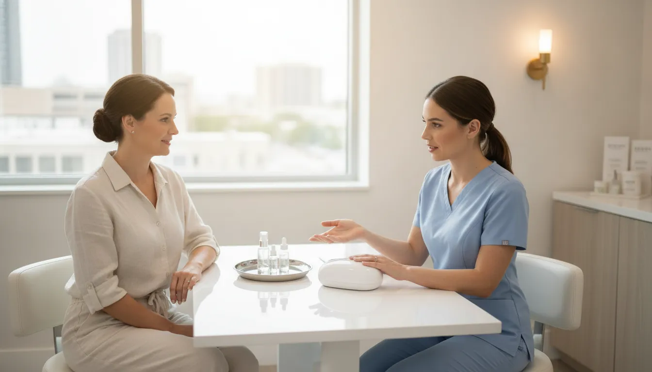 Medical spa consultation for summer treatment planning